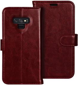 img 3 attached to 📱 Monasay Galaxy Note 9 Wallet Case - 6.4 inch Flip Folio Leather Cell Phone Cover with Credit Card Holder and Screen Protector