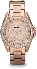 img 4 attached to Fossil Womens Riley Quartz из нержавеющей стали