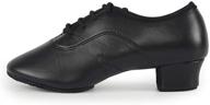 👟 hroyl leather lace up ballroom performance girls' shoes: durable and stylish athletic footwear logo