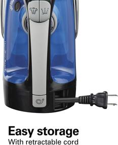 img 3 attached to 🔌 Hamilton Beach Iron & Vertical Steamer: Versatile 1500 Watts with Scratch-Resistant Stainless Steel Soleplate, Retractable Cord, 3-Way Auto Shutoff, Adjustable Steam Settings, Black (14290)