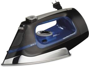 img 4 attached to 🔌 Hamilton Beach Iron & Vertical Steamer: Versatile 1500 Watts with Scratch-Resistant Stainless Steel Soleplate, Retractable Cord, 3-Way Auto Shutoff, Adjustable Steam Settings, Black (14290)