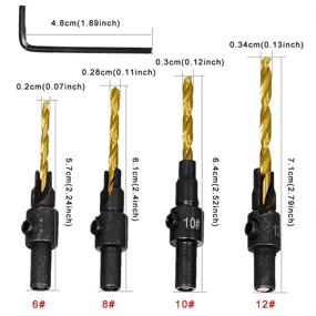 img 2 attached to Tapered 🪚 Straight Woodworking Countersink Cutter