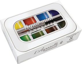 img 2 attached to Sennelier French Artists' Travel Watercolor 🎨 Set, 8 Count - Pack of 1, Multicolor