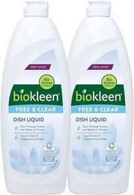 img 4 attached to 🌿 Biokleen Free & Clear Dish Liquid - 50 Ounce: Eco-Friendly, Plant-Based Soap for Dishwashing - No Artificial Fragrance, Colors, or Preservatives - Unscented, Gentle Cleaning Solution