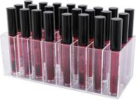 💄 lureme lip gloss organizer | clear acrylic makeup display case with 24 spaces (cb000003) logo