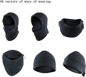 img 1 attached to HomDSim Child Ski Hat Winter Full Face Neck Mask Cap Thermal Balaclava - Keep Kids Warm on the Slopes