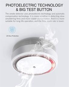 img 3 attached to 🔥 UL Listed SITERWELL Photoelectric Smoke Detector with 10 Year Life Time - 4 Pack