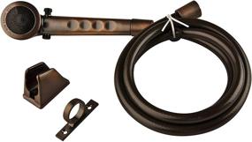 img 4 attached to Dura Faucet DF-SA130-ORB RV High Pressure Shower Head And 60-Inch Hose Kit - Water-Saving Trickle Switch (Oil Rubbed Bronze)