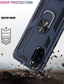 img 1 attached to 📱 LUMARKE Samsung S20 Case: Military Grade Heavy Duty Cover with Magnetic Kickstand & Car Mount Compatibility – Blue