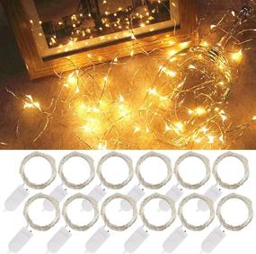 img 4 attached to 🌟 Twinkle Star 20 LED Fairy String Lights - Waterproof Indoor Christmas Party Decoration