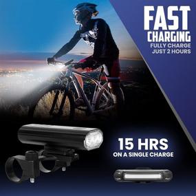 img 2 attached to 🚲 TourLight 2021 Bike Light: USB Rechargeable, 1500 Lumen LEDs, Waterproof & Durable Design - Buy Online!