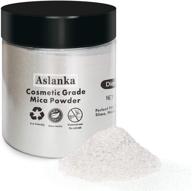 aslanka diamond white mica powder, 50g epoxy resin dye for cosmetics and crafts - soap, bath bombs, slime, nails, painting, and more! logo