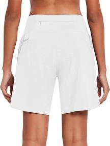 img 3 attached to 🏃 Baleaf Women's 7-Inch Long Running Shorts: Stay Comfortable with Liner, Back Zipper Pocket - Ideal for Lounge, Sport, and Gym