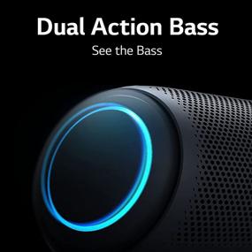 img 2 attached to 🔊 LG XBOOM Speaker PL7 Portable Wireless Bluetooth, Dual Action Bass, Sound by Meridian, Water-Resistant, Sound Boost EQ, 24 Hour Battery Life - Black, Enhanced SEO