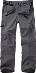 img 4 attached to 🌲 Ultimate Kids Boys Scout Cargo Hiking Pants: Convertible Zip-Off Shorts, Quick-Dry Fishing, and Dry Fit Technology