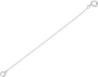 💎 authentic 925 sterling silver chain extender - strong & long lasting 6-inch extension for necklace, anklet, bracelet - ss287-6 logo