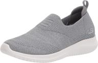 👟 skechers women's sneaker - grey - size 5 m us logo