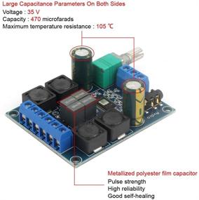 img 1 attached to 🔊 High Power Digital Audio Amplifier Board - 2x50W Class D Stereo TPA3116D2, 2pcs, DC 5V—24V - Ideal for Home Audio, Car Speakers & DIY Projects