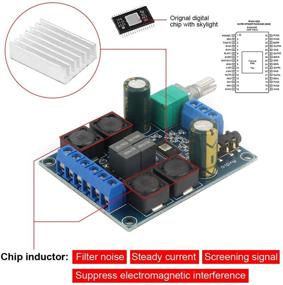 img 2 attached to 🔊 Цифровая аудиоусилительная плата высокой мощности - 2x50W класса D стерео TPA3116D2, 2 шт., DC 5V—24V - идеально подходит для домашнего аудио, автомобильных динамиков и DIY проектов.