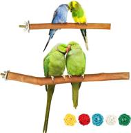 🦜 s-mechanic natural bird stand perches - ideal parrot cage accessories for small or medium parrots logo