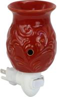 🔴 enhance your space with the iconikal ceramic wax warmer nightlight in radiant red логотип