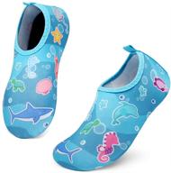 ubfen toddler girls' barefoot sports swimming shoes logo