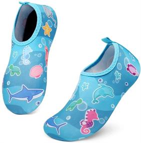 img 4 attached to UBFEN Toddler Girls' Barefoot Sports Swimming Shoes