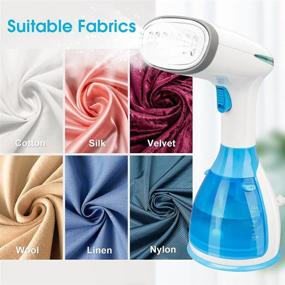 img 2 attached to 🔥 Fast Heat-up Portable Handheld Steamer for Fabric and Clothes - 280ml Water Tank, Wrinkle-Free Results in 20s! Perfect Lightweight Steamer for Home and Travel. Includes Fabric and Lint Brush.