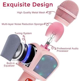 img 3 attached to 🎤 Portable Christmas Bluetooth Wireless Microphone