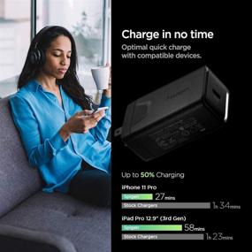 img 2 attached to 🔌 Spigen USB C Charger: 27W Fast Charging Wall Charger for iPhone 13 Pro Max, Galaxy S21 Ultra, MacBook, and More