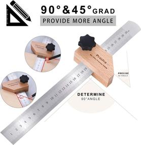 img 3 attached to Enhance Your Woodworking Precision with Preciva Woodworking Combination Engineers Measuring Tool
