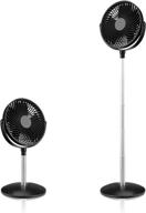 🌀 portable oscillating fan, rechargeable and foldable personal standing fan with 3 wind speeds, adjustable height, ultra-quiet, for home, bedroom, office, and outdoor use logo