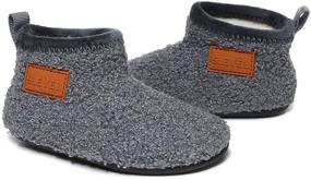 img 1 attached to 👶 Lightweight SLEVEL Toddler Slippers - S191007 Grey (Size 23) for Boys' Shoes