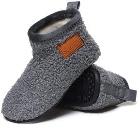 img 2 attached to 👶 Lightweight SLEVEL Toddler Slippers - S191007 Grey (Size 23) for Boys' Shoes