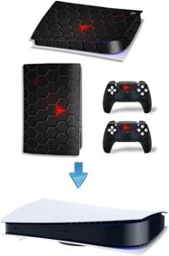 img 3 attached to Ultimate Protective Skin Wrap Sticker Set for PS5 Digital Edition (12) - Console and DualSense Controllers Covered!