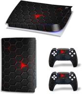 ultimate protective skin wrap sticker set for ps5 digital edition (12) - console and dualsense controllers covered! logo