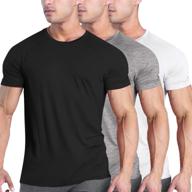 👕 coofandy men's 3 pack gym bodybuilding muscle shirts: comfortable fitness tees for workouts логотип