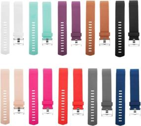 img 3 attached to 📿 10-Pack of GinCoband Bands for Fitbit Charge 2 Fitness Wristband with Secure Metal Clasps