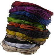🎀 inspirelle 12 цветов 1,2 мм атласный шнур: идеальная нить для создания китайских узлов в ювелирных изделиях (темные цвета, 20 ярдов каждый) логотип