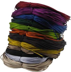 img 3 attached to 🎀 INSPIRELLE 12 Colors 1.2mm Satin Cord: Perfect Chinese Knot Thread for Jewelry Making (Dark Colors, 20 Yards Each)