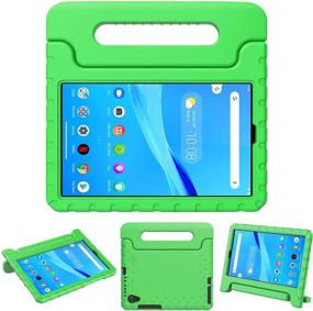 img 4 attached to 📱 TeeFity Lenovo Tab M8 HD/Smart Tab M8/Tab M8 FHD 2019 Tablet Kids Case, Green - Shockproof, Light Weight Handle Stand for Lenovo Tab M8 TB-8505F TB-8505X TB-8705F TB-8705N - Ideal for Kids