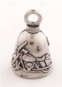 img 4 attached to Motorcycle Biker Guardian - Fortune Bell or Key Ring: Ride Safely, Aligned with Your Angel's Wings
