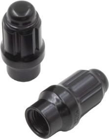 img 1 attached to 🔧 Set of 24 Black 12x1.5 Closed End ET Lug Nuts – Spline Tuner Style for Aftermarket Wheels - Small Diameter Wheel Accessories (M12x1.5, Black, 24)
