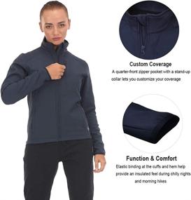 img 1 attached to ARCHAEUS Womens Full Zip Training Athletic Sports & Fitness