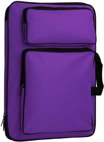 img 3 attached to Защитная водонепроницаемая портфельная сумка для искусства: чехол для холста, красок и блокнота вместе со специальным дизайном рюкзака - удобная сумка для хранения пигмента.