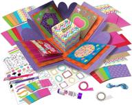набор для изготовления открыток "умелые ручки" для девочек - подарочная коробка к дню рождения для юных - набор для создания открыток в стиле diy - творческие открытки для мальчиков и девочек от 6 лет логотип