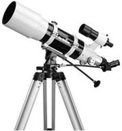 🔭 sky-watcher 120mm telescope: compact f/5 refractor with portable alt-az tripod and wide field view logo