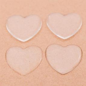 img 1 attached to ❤️ 100 Clear Heart Epoxy Stickers Adhesive Seal for Bottle Caps and Pendants – 1-Inch - IGOGO