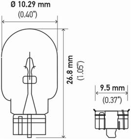 img 1 attached to Hella 2825TB Стандартные миниатюрные лампы Standard-5W, 2 штуки: Надежное и долговечное осветительное решение