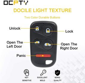 img 1 attached to 🔑 OCPTY Keyless Entry Remote Control Key Fob Replacement for Honda Odyssey 3.5L 01-04 OUCG8D-440H-A - Uncut Transmitter